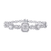 5.25ct 18k White Gold Diamond Lady's Bracelet